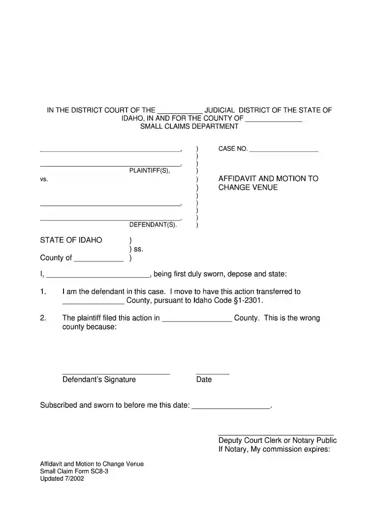 motion to transfer venue florida sample Preview on Page 1