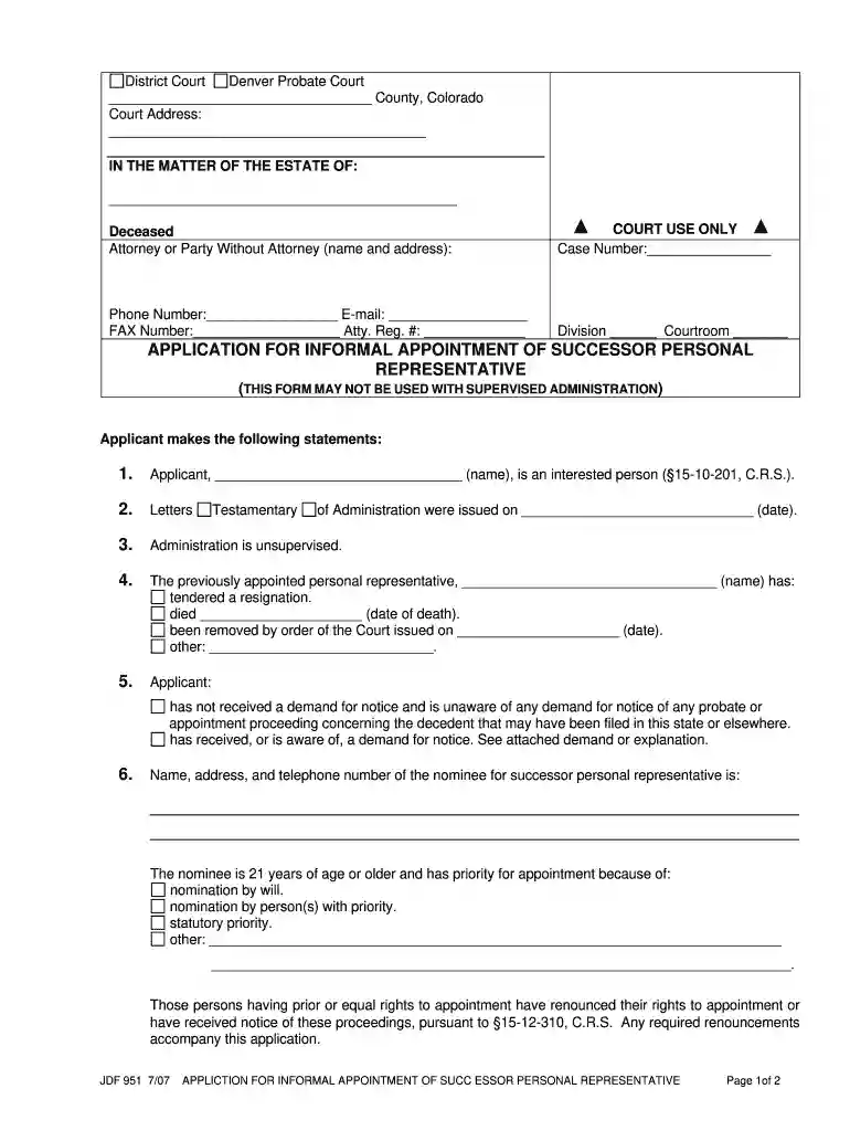 personal representative florida form Preview on Page 1