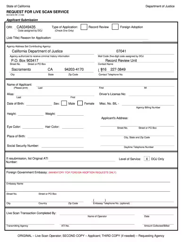 bcia 8016 sample Preview on Page 1