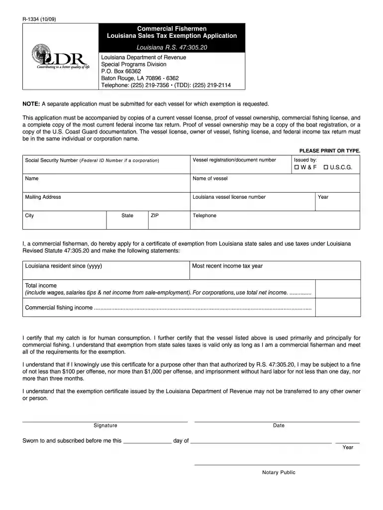 tax exemption form Preview on Page 1