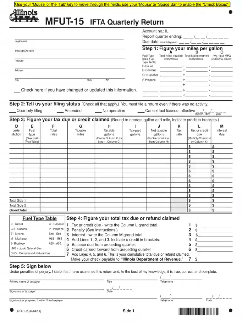 mfut 15 form Preview on Page 1