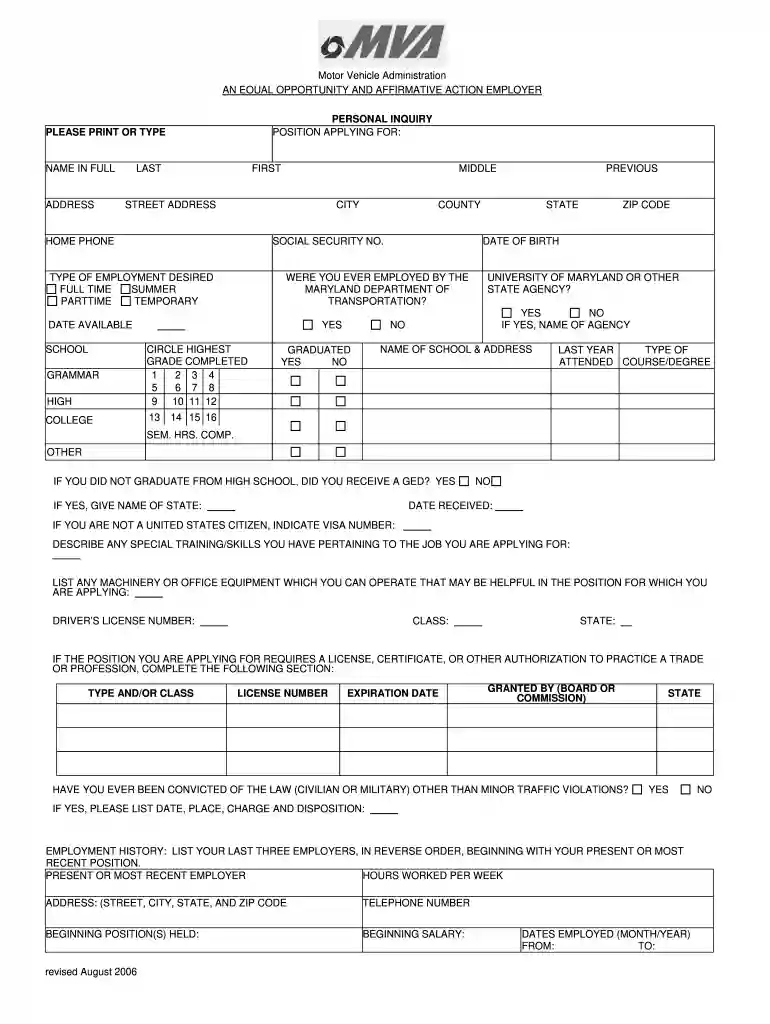 motor vehicle administration maryland Preview on Page 1