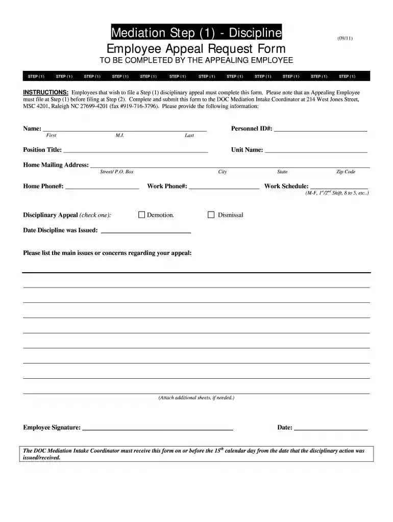 appeal forms Preview on Page 1