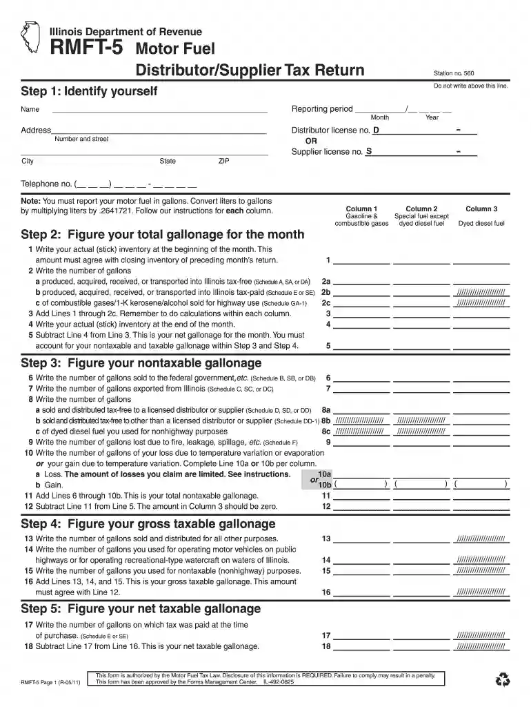 rmft 5 2011 form Preview on Page 1