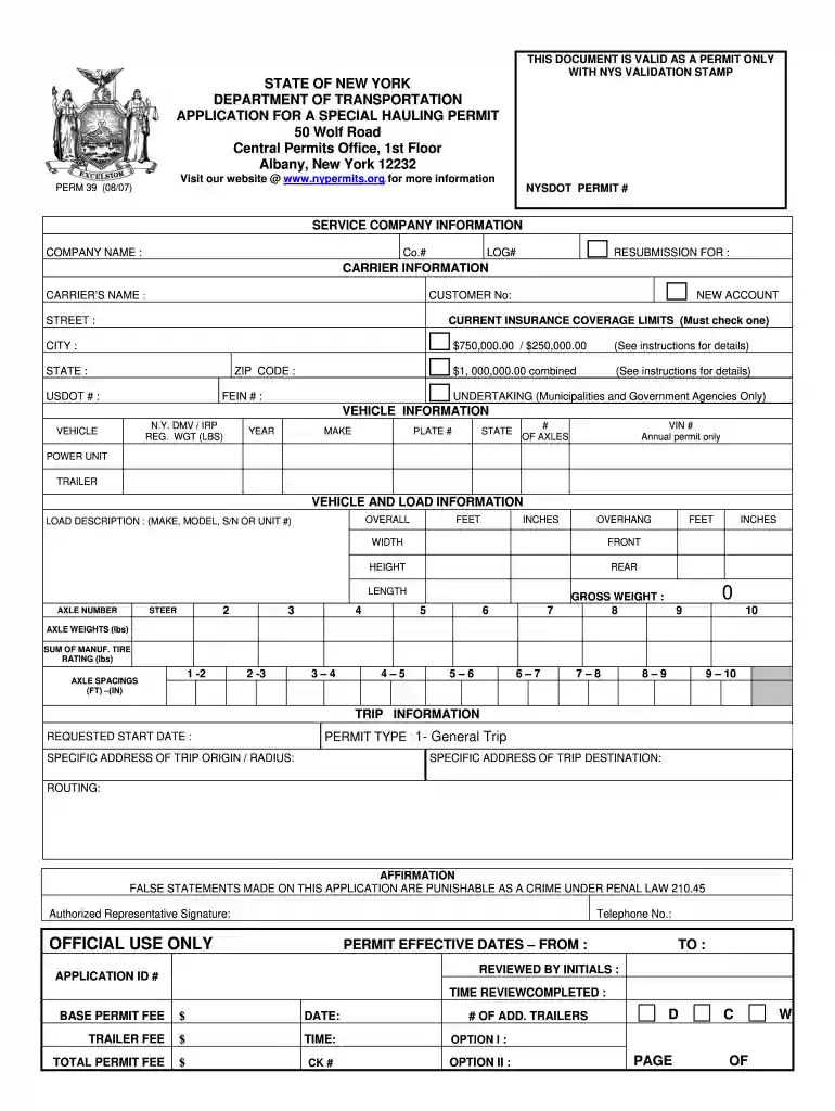 permit form Preview on Page 1