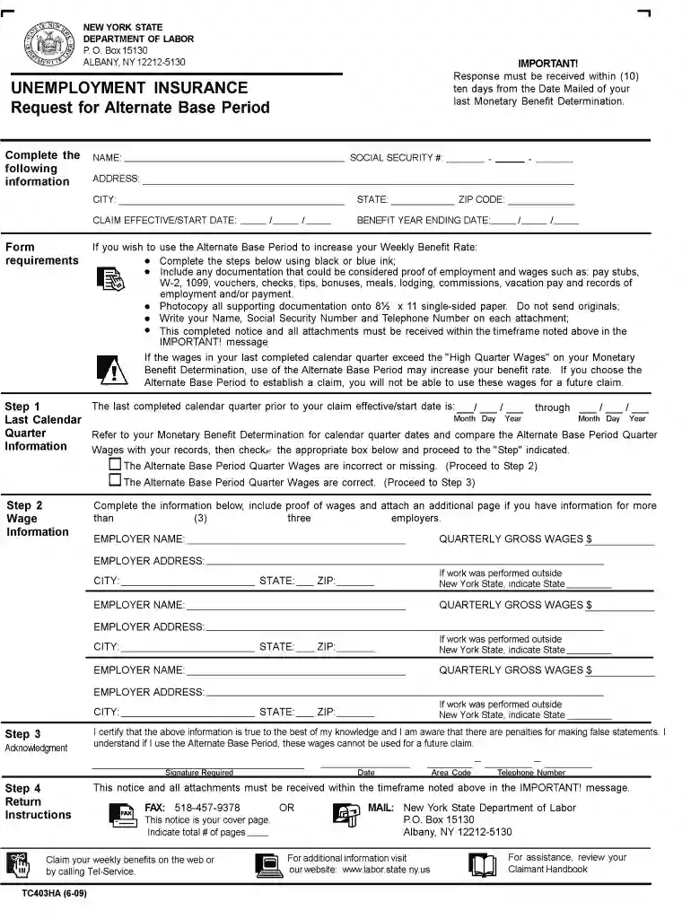 nys dol forms Preview on Page 1