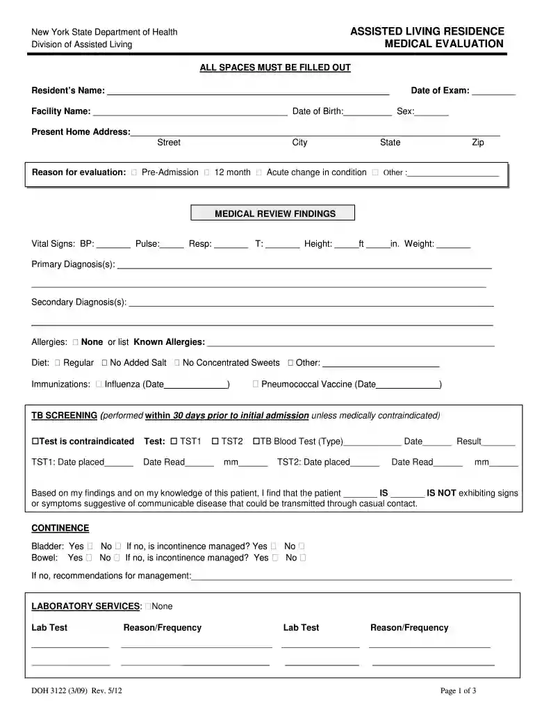 3122 form Preview on Page 1
