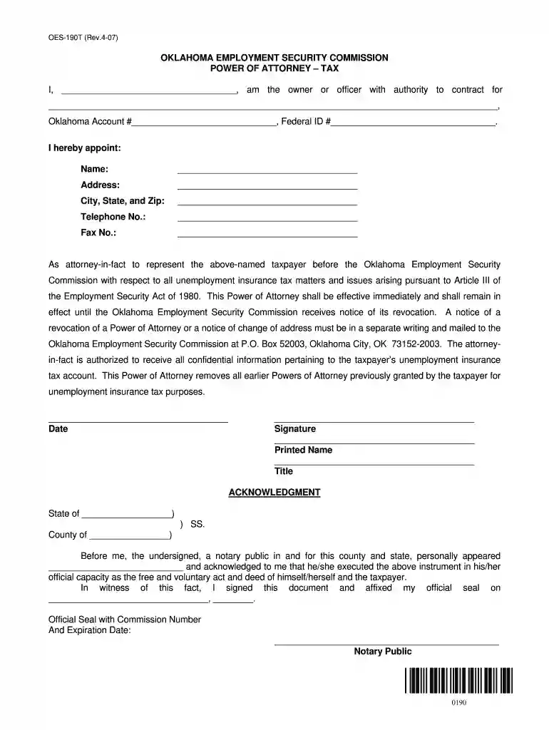 oesc forms Preview on Page 1