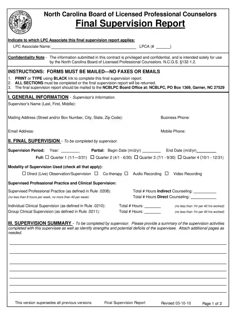 ncblpc 2010 form Preview on Page 1