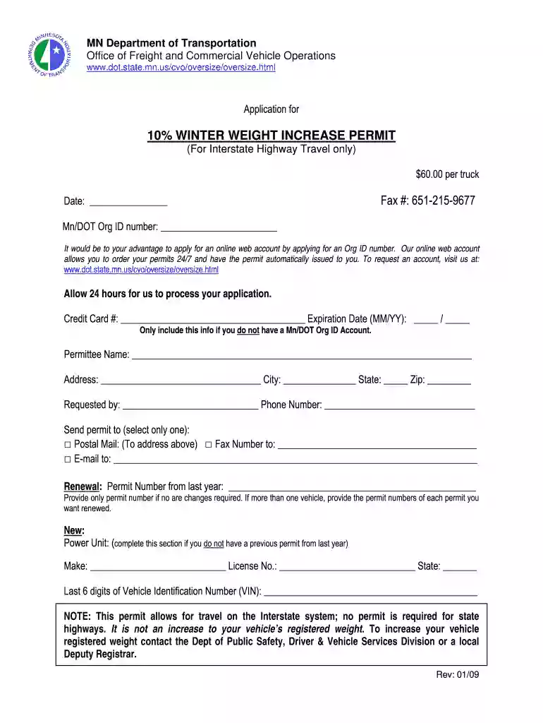 minnesota winter overweight permits Preview on Page 1
