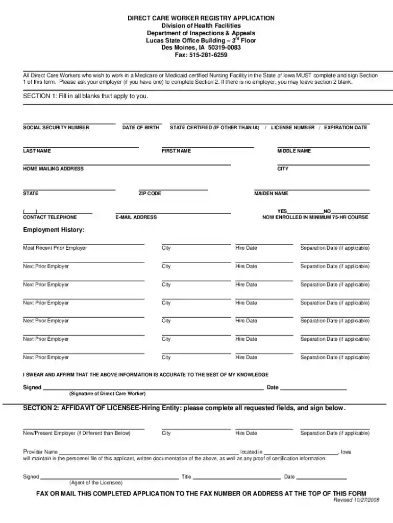 iowa cna registry Preview on Page 1