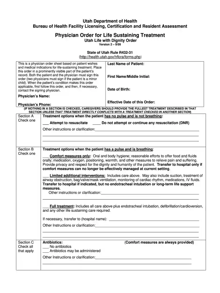 polst form utah Preview on Page 1
