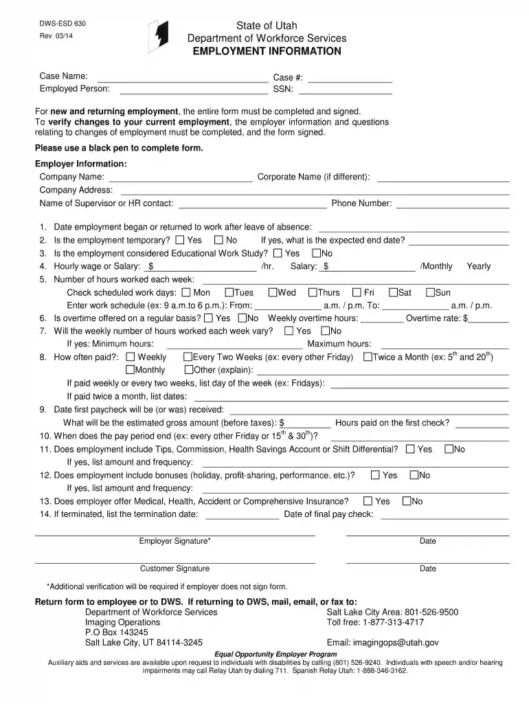 630 form utah Preview on Page 1