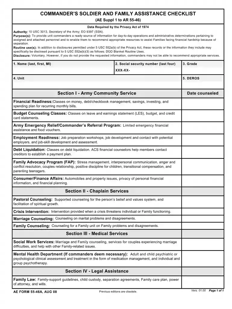 ae form 55 46a Preview on Page 1