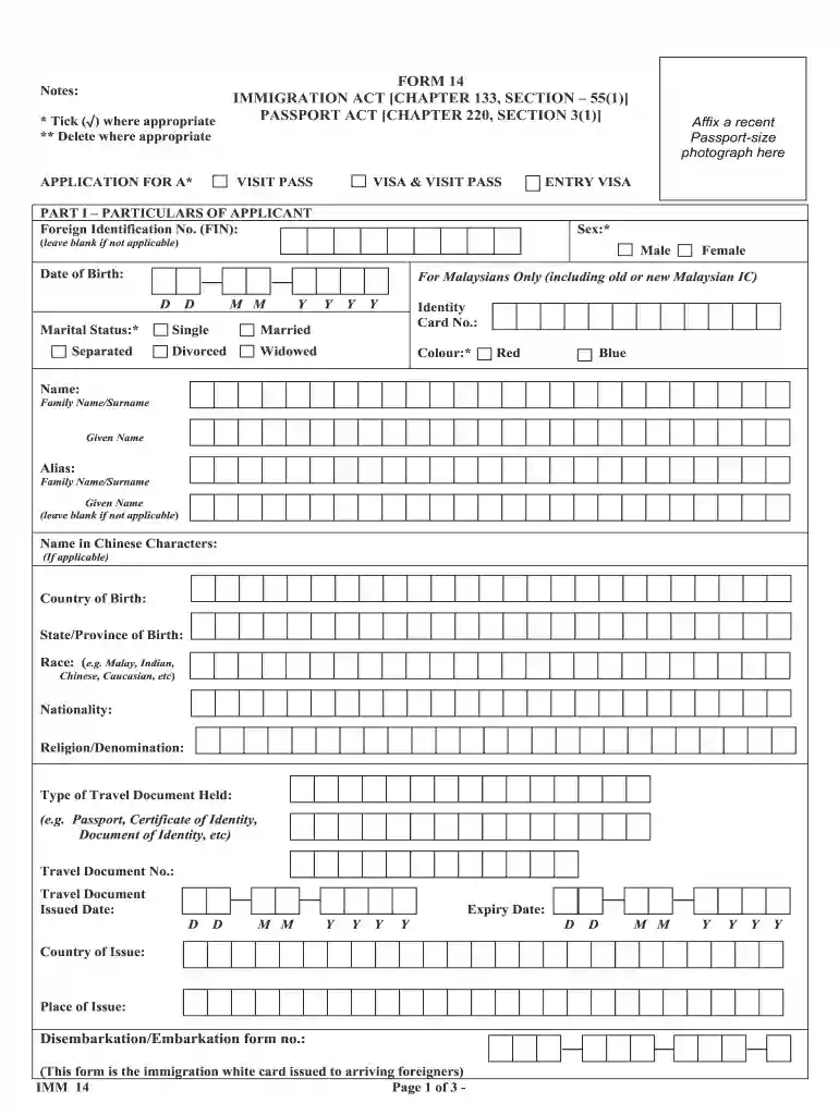 singapore form 14a Preview on Page 1