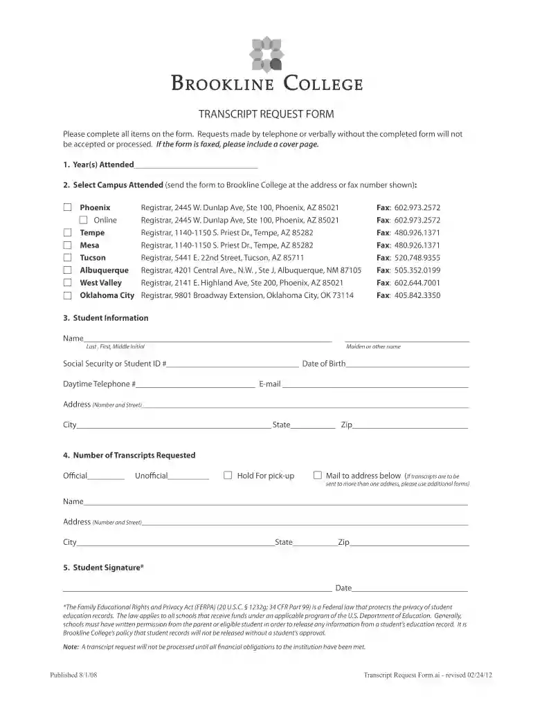 brookline college student portal Preview on Page 1