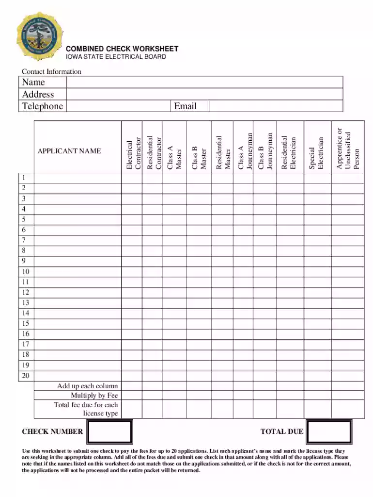 iowa electrical license Preview on Page 1