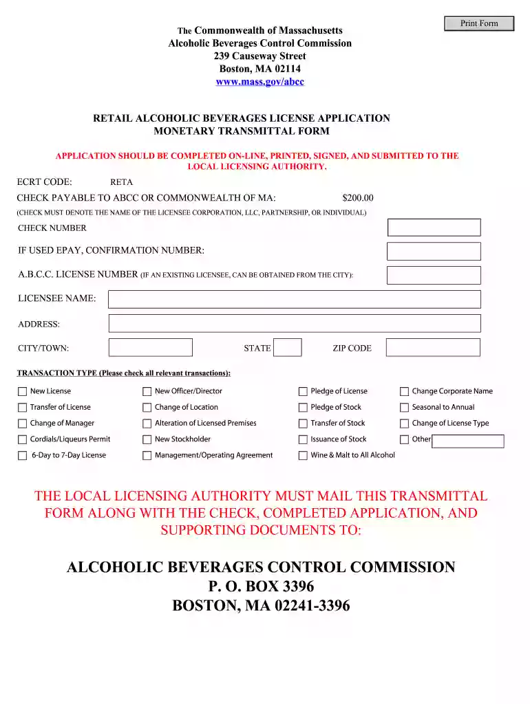 abcc form Preview on Page 1