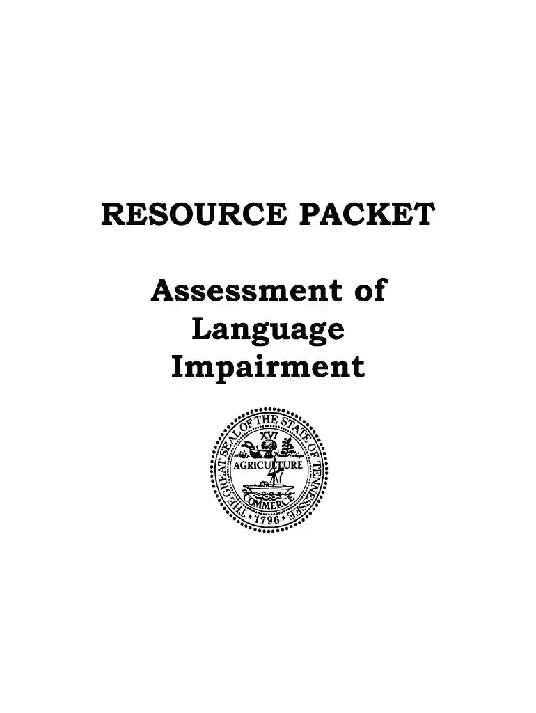 resource packet language impairment Preview on Page 1