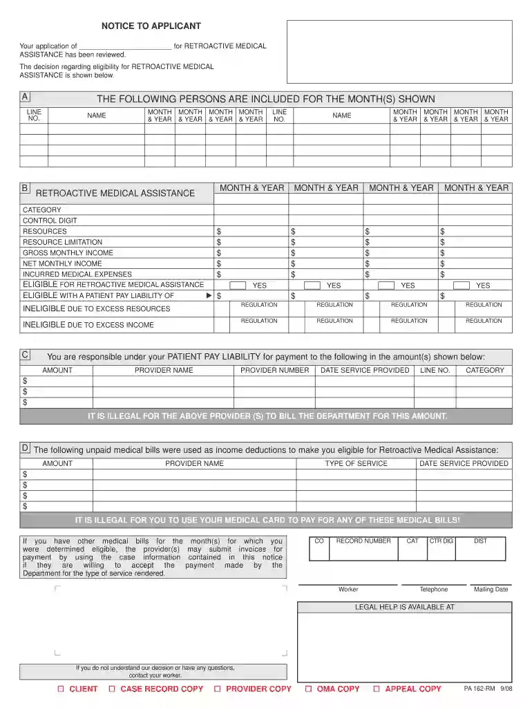 form 162 Preview on Page 1
