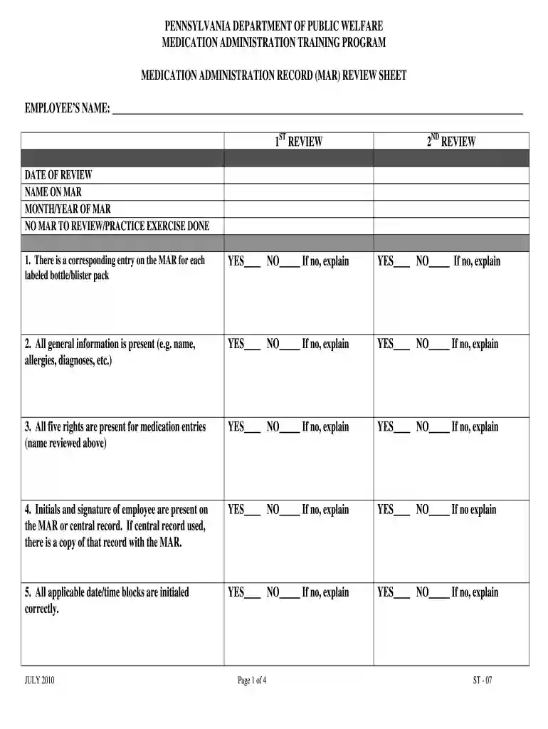 medication administration record Preview on Page 1