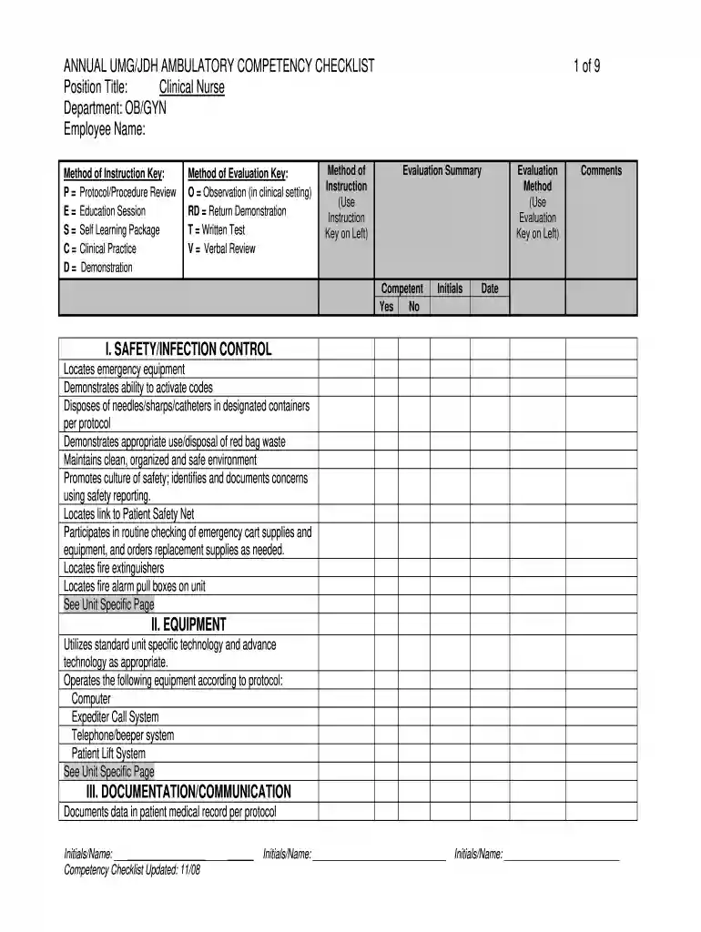 triage checklist for nurse Preview on Page 1