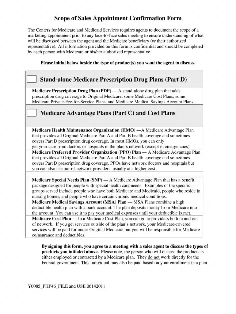 wellcare scope of appointment 2024 pdf Preview on Page 1