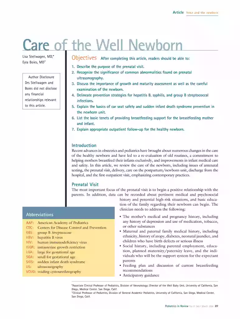 care of newborn pdf Preview on Page 1