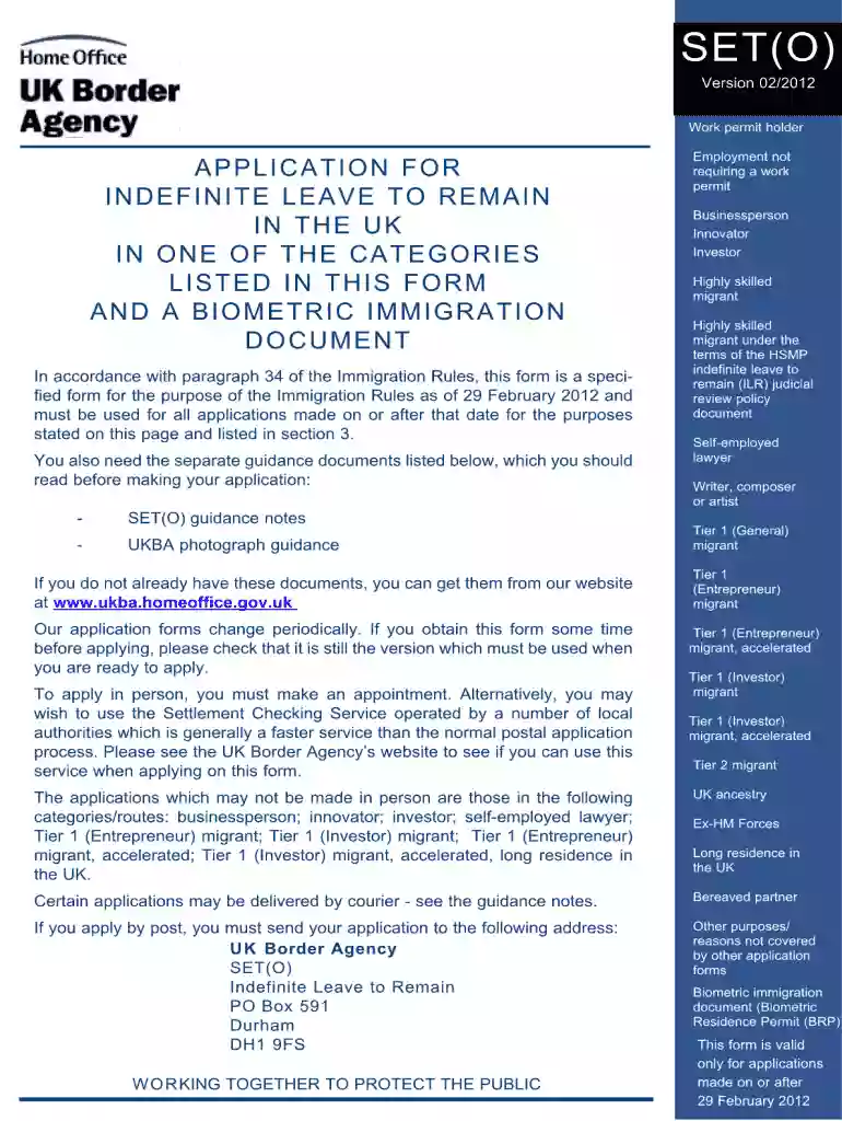 fill set o form online 2012 Preview on Page 1