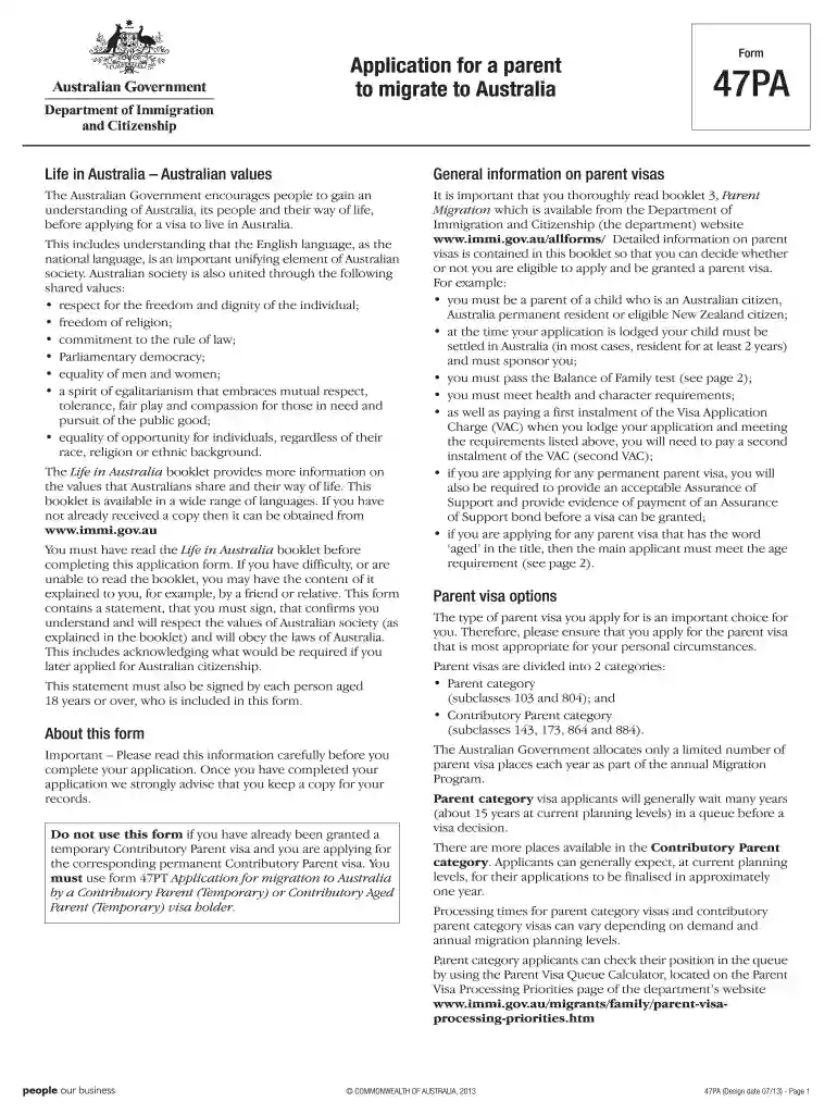 form 47pa Preview on Page 1
