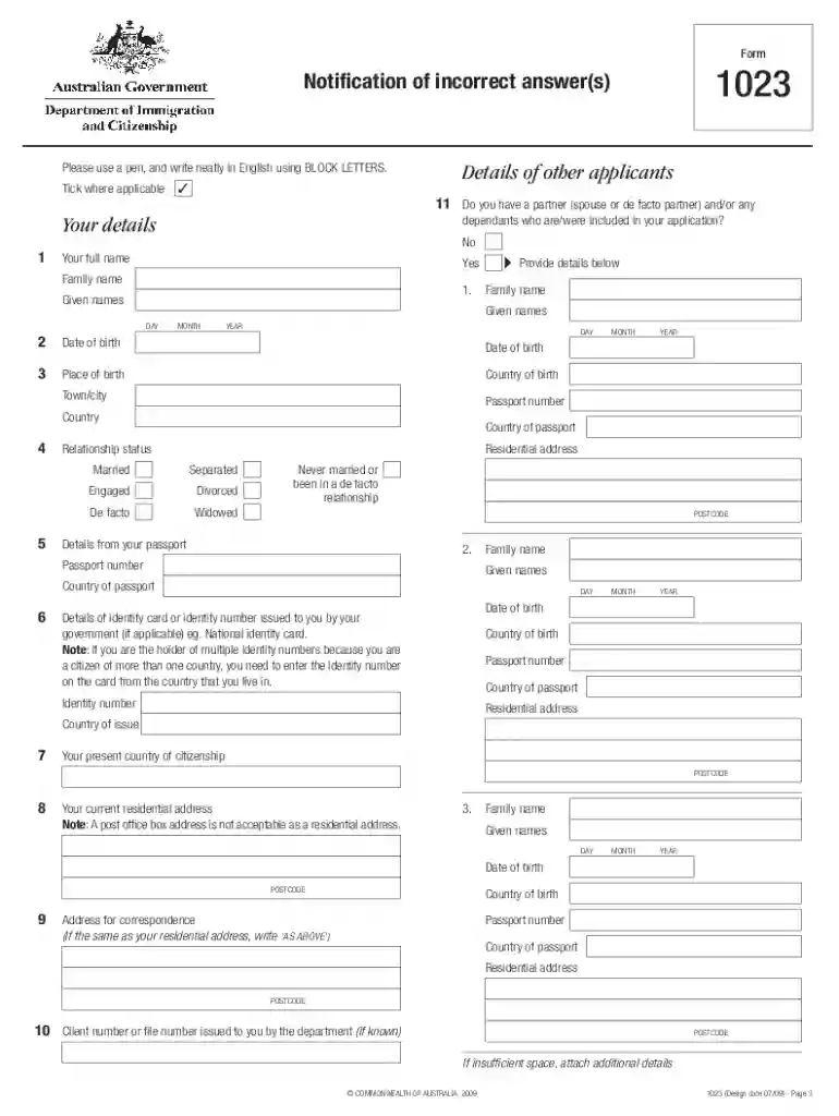 form 1023 australia pdf Preview on Page 1
