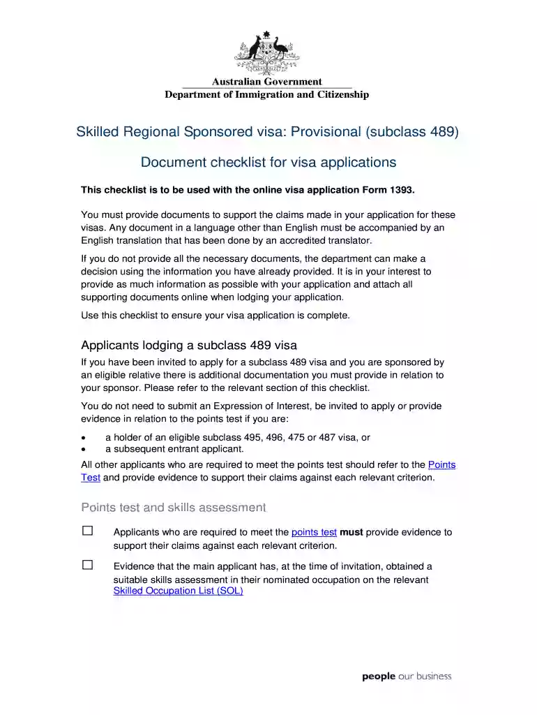 489 form document Preview on Page 1