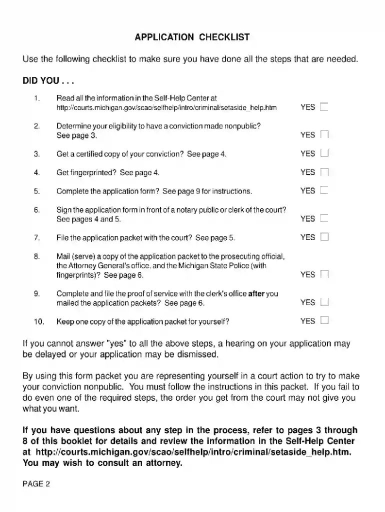 application michigan form Preview on Page 1