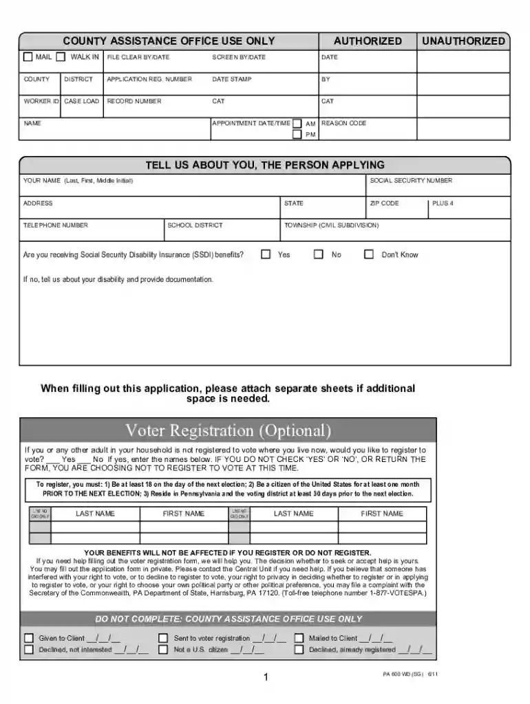 mawd application pa Preview on Page 1