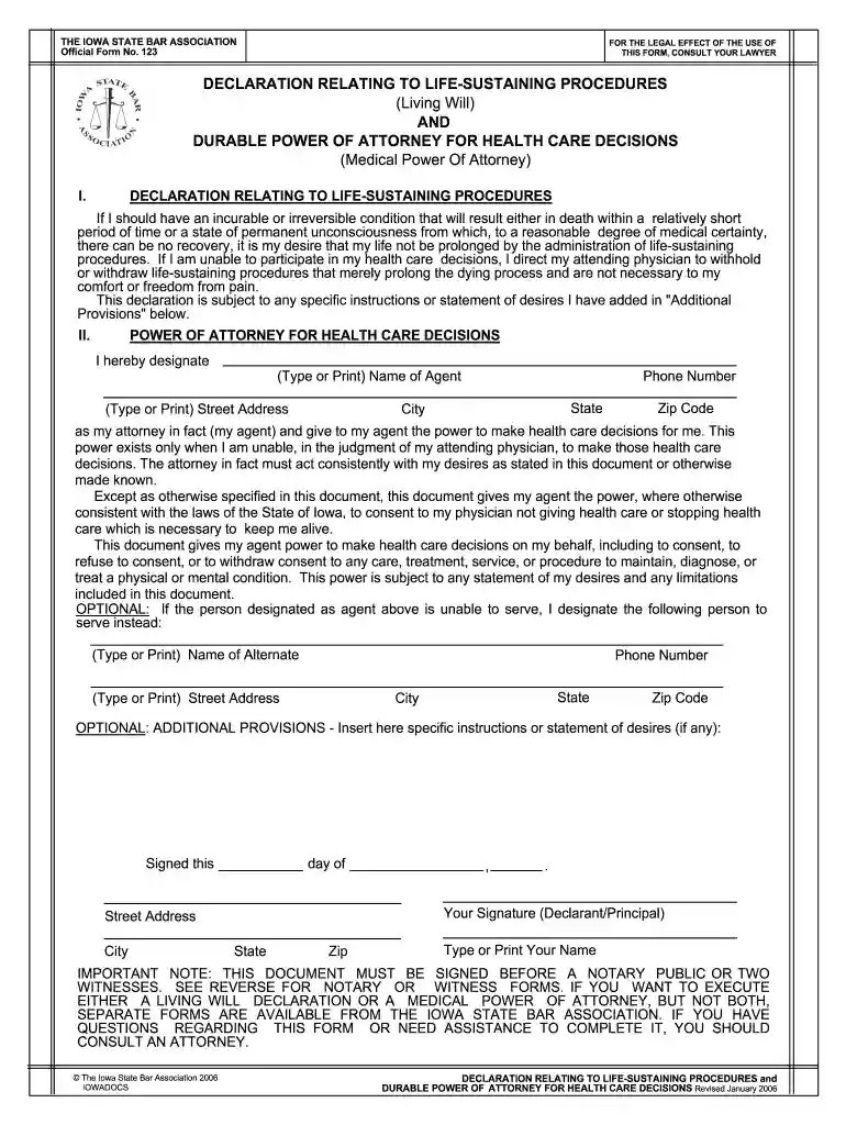 iowa bar association forms Preview on Page 1