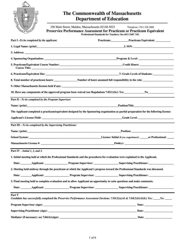 ppa form Preview on Page 1