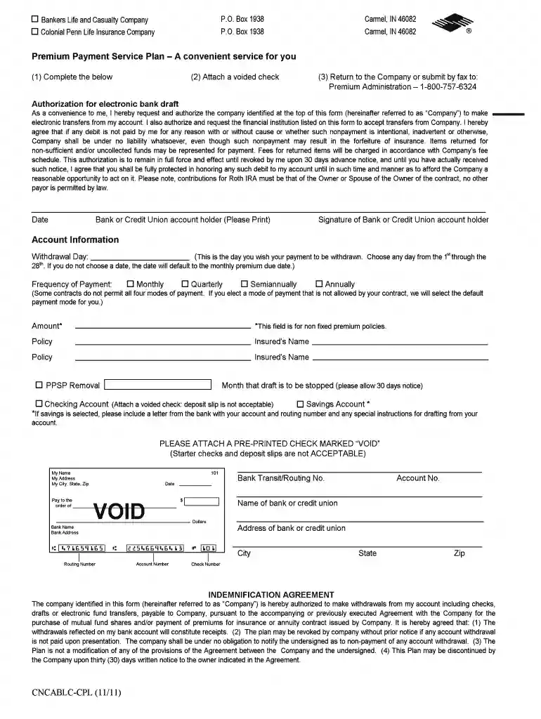 blc company prem debit Preview on Page 1