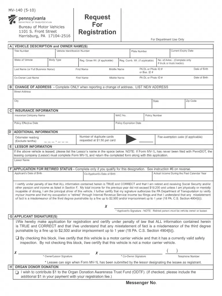 mv form 140 2010 Preview on Page 1