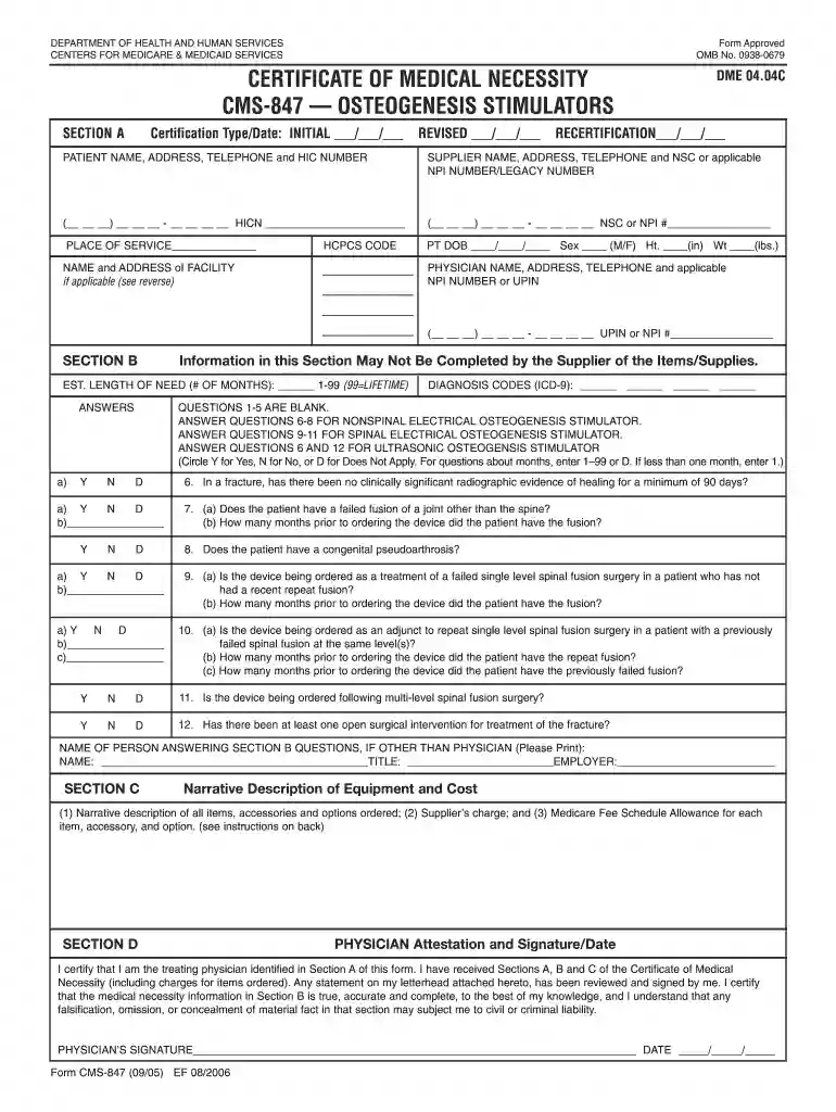 certificate of medical necessity Preview on Page 1