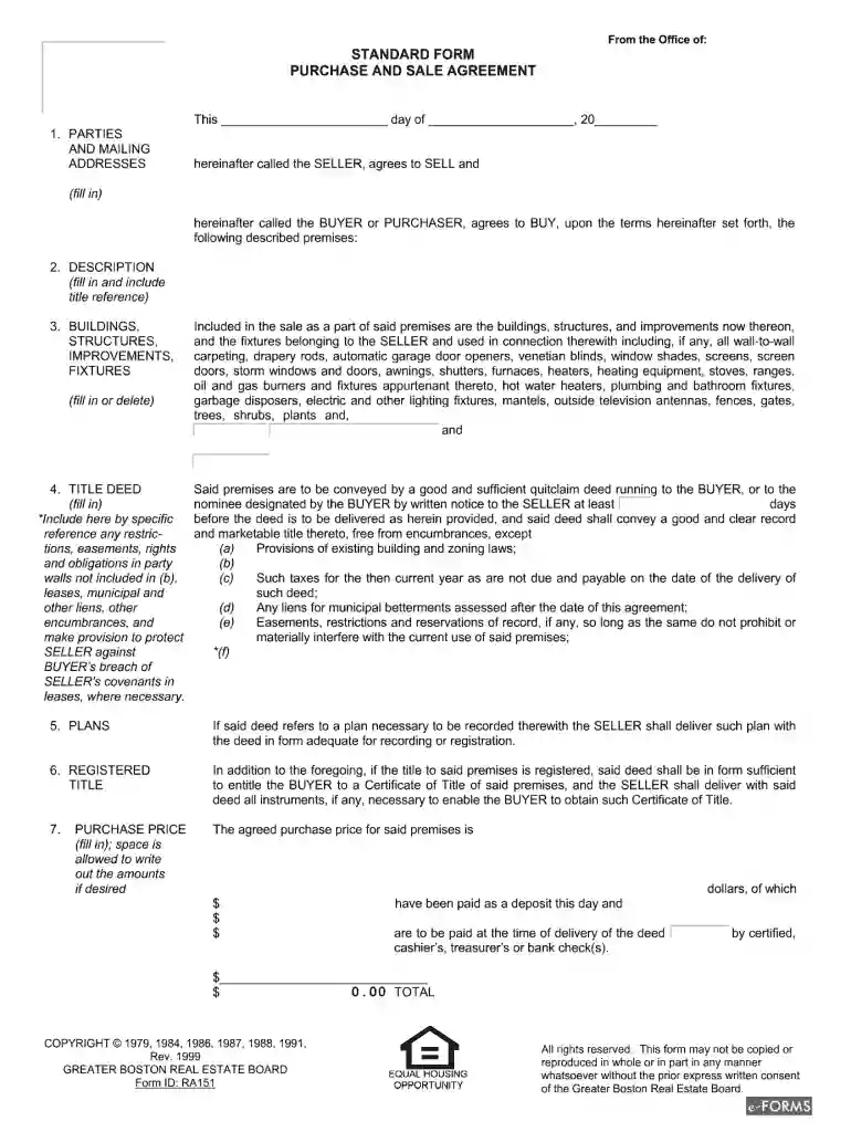 greater boston real estate board offer to purchase Preview on Page 1