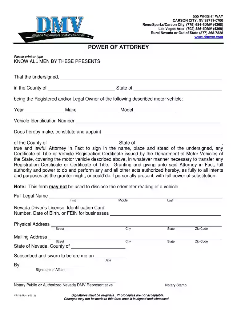 how to fill out dmv power of attorney Preview on Page 1