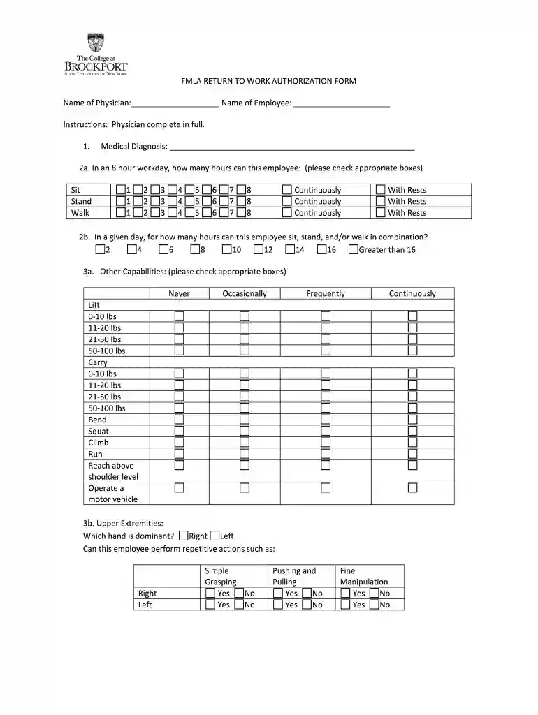 medical clearance form to return to work Preview on Page 1