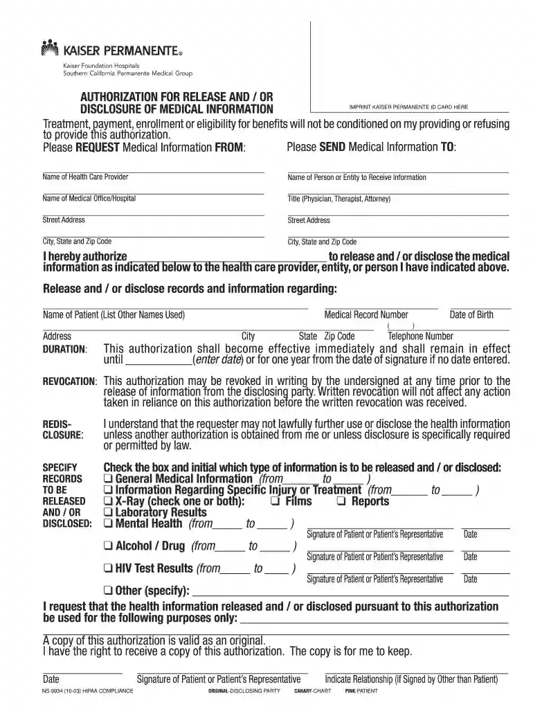 kaiser immunization record pdf Preview on Page 1