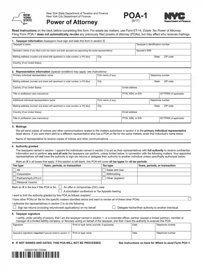 poa 1DocHubcom 2010 form Preview on Page 1