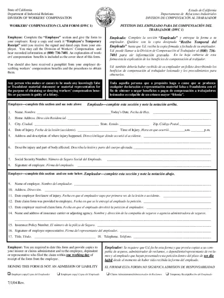 dwc forms Preview on Page 1
