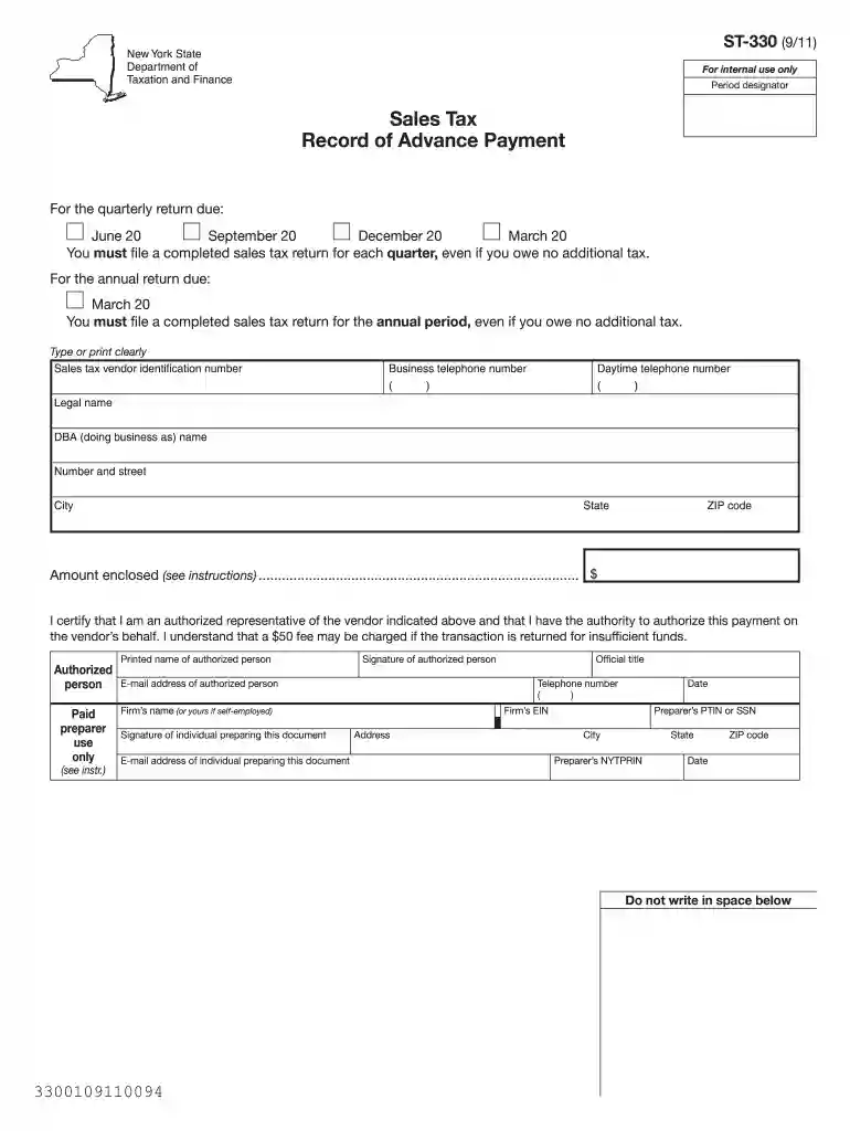 new york sales tax forms Preview on Page 1
