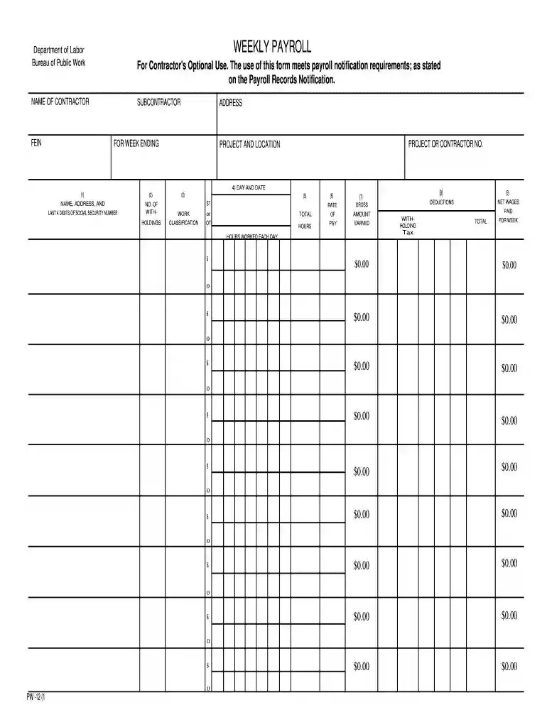 nys certified payroll form Preview on Page 1
