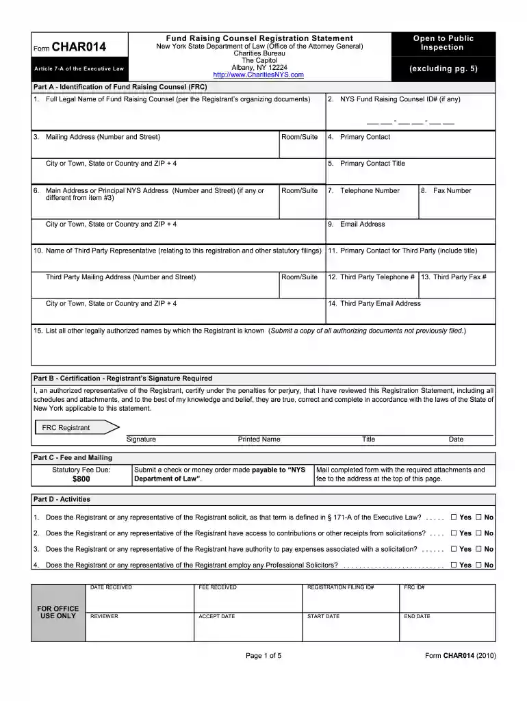 registrant charities Preview on Page 1