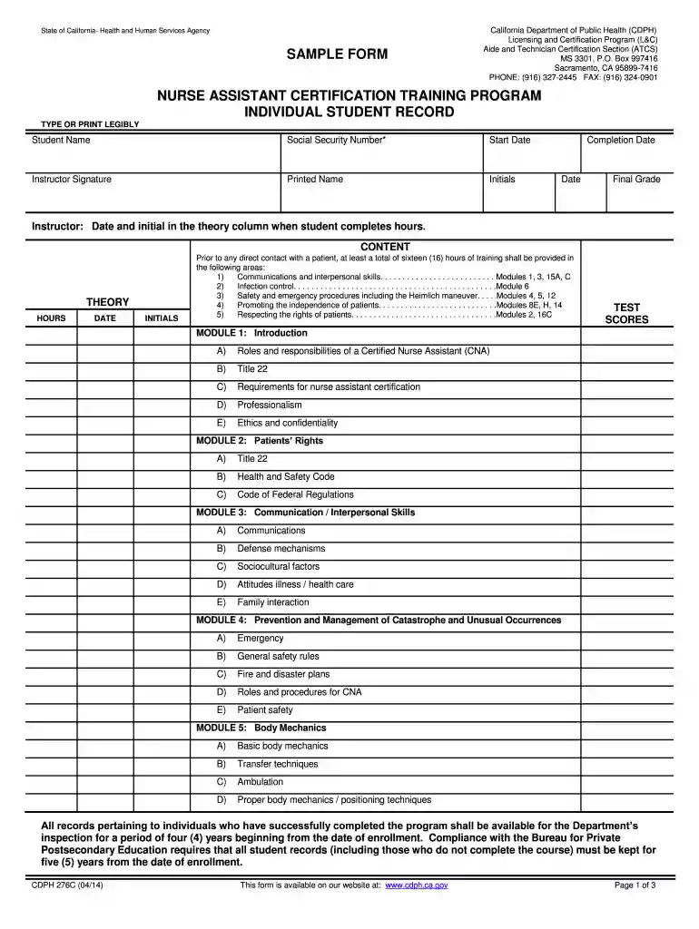 cdph 276c Preview on Page 1