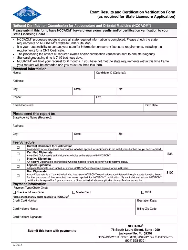 nccaom exam pass rate Preview on Page 1